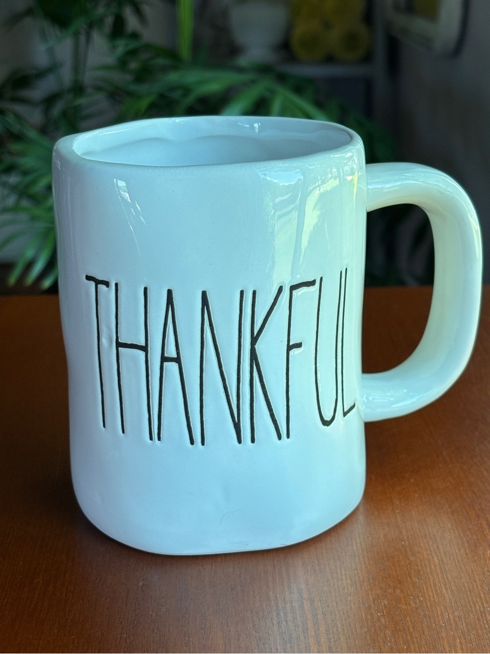 Rae Dunn "THANKFUL" Coffee Mug 16 oz